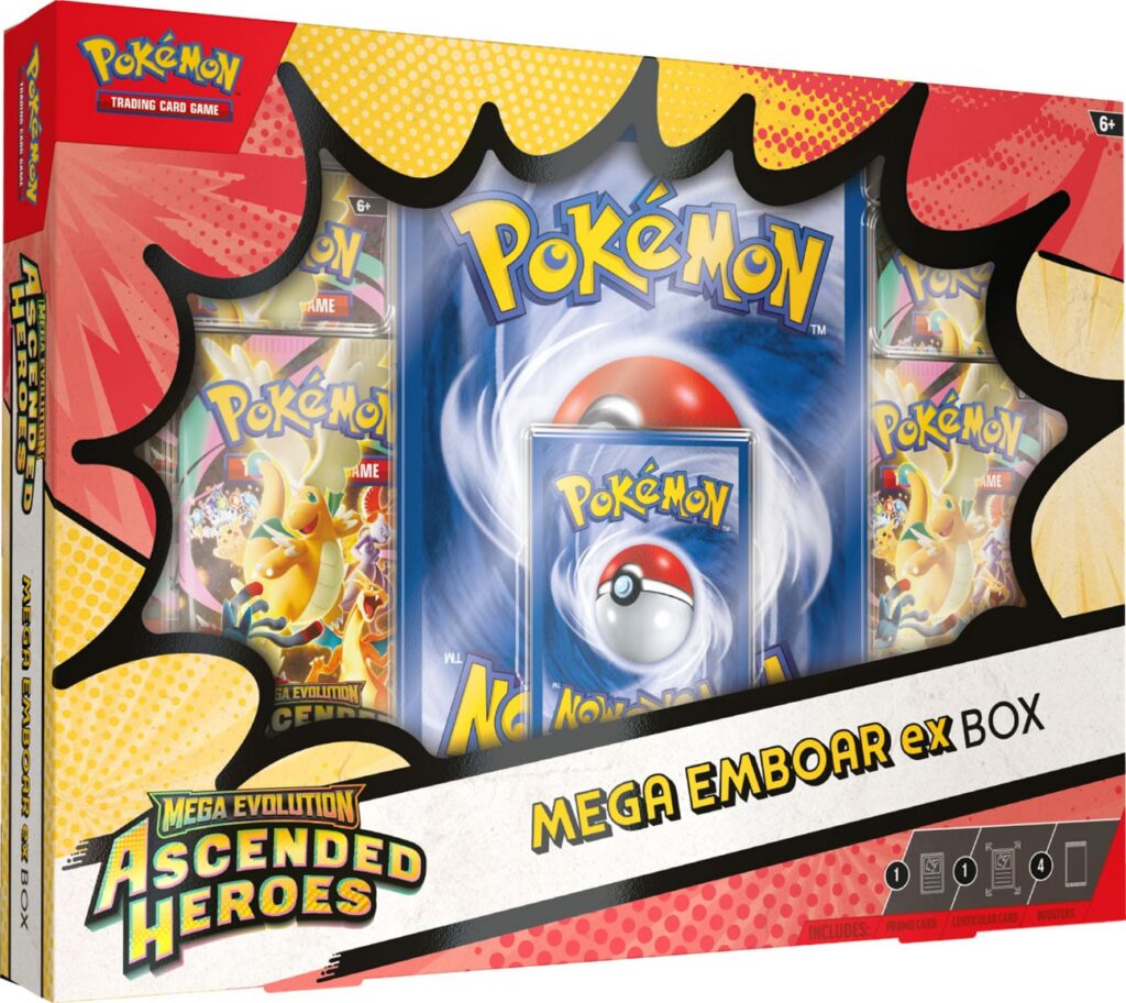 Pokemon TCG Ascended Heroes Mega Emboar ex Box
