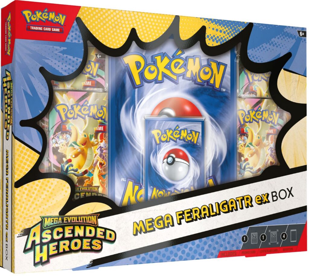 Pokemon TCG Ascended Heroes Mega Feraligatr ex Box