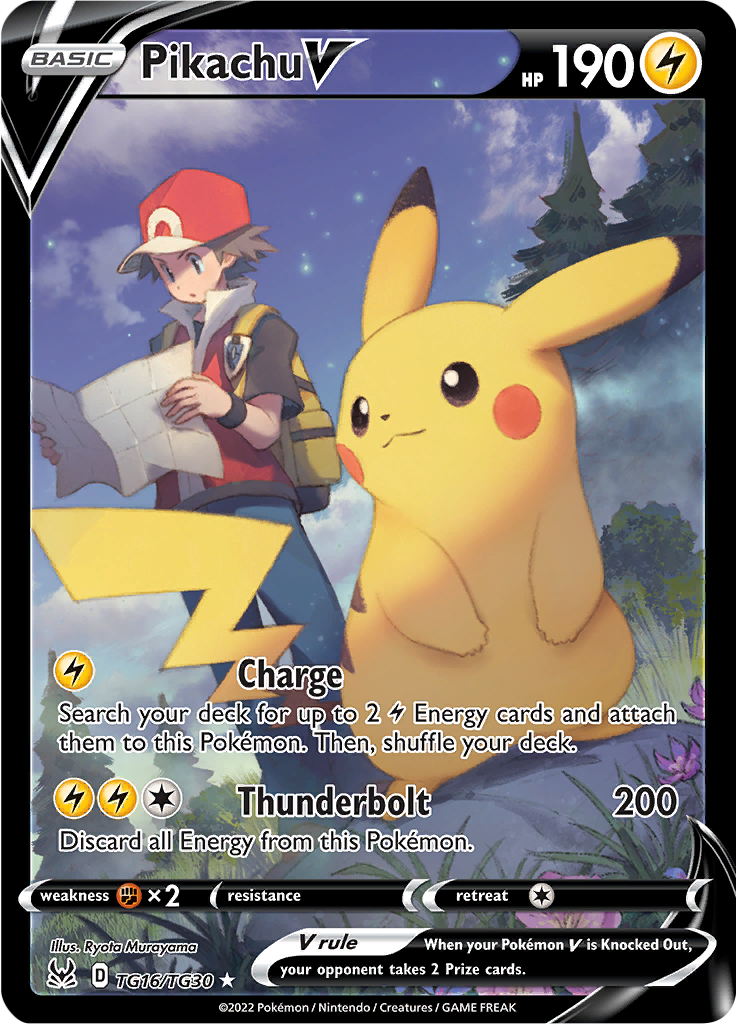 Pikachu V (LOR:TG TG16/30)