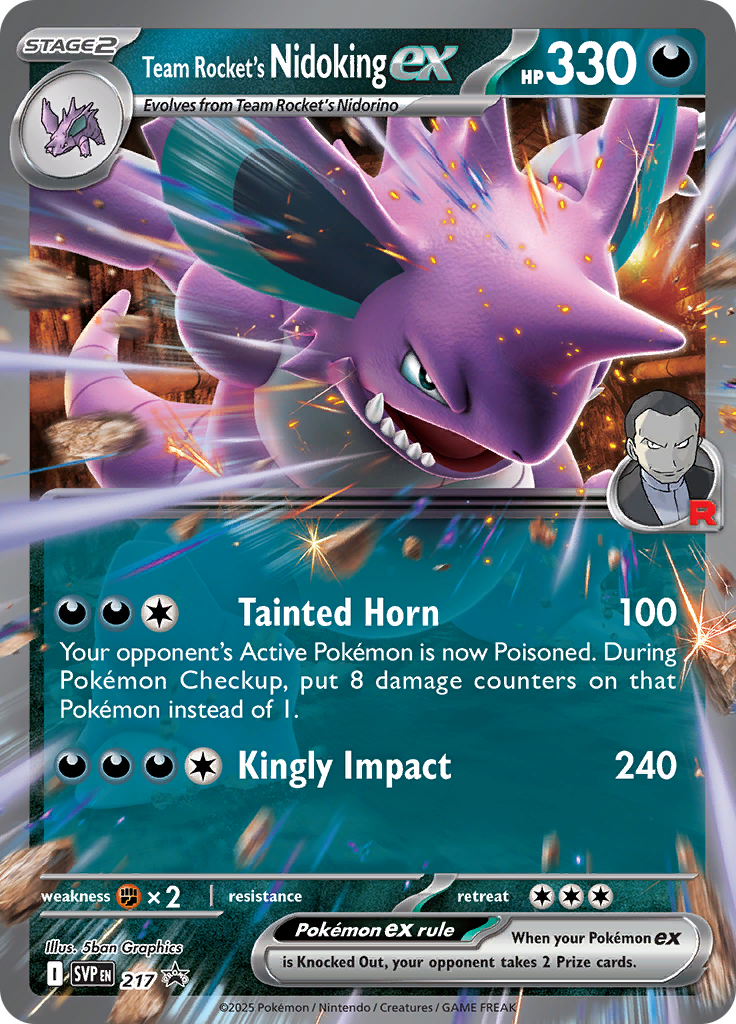 Team Rocket's Nidoking EX (SVP 217/225)
