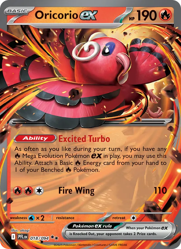 Oricorio EX (PFL 018/94)