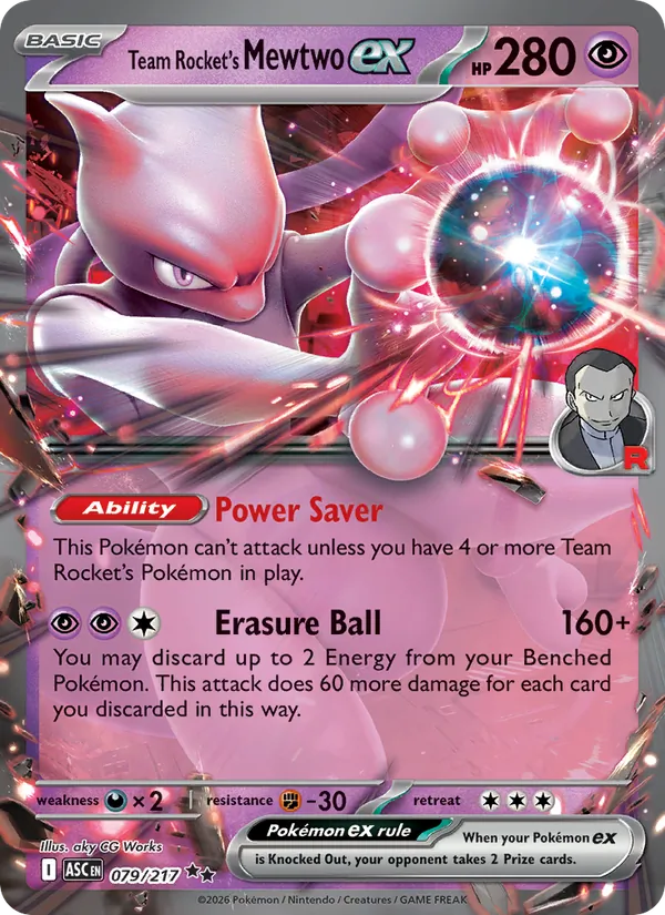 Team Rocket's Mewtwo EX (ASC 079/217)