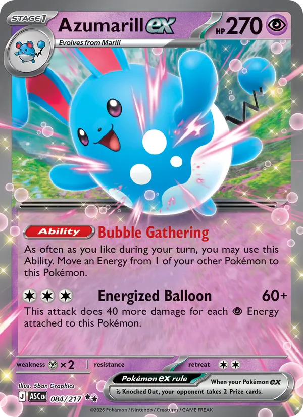 Azumarill EX (ASC 084/217)