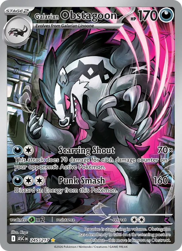 Galarian Obstagoon (ASC 245/217)