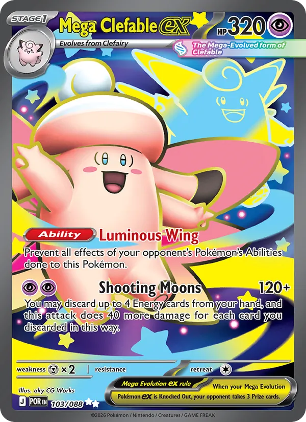 Mega Clefable EX (POR 103/88)