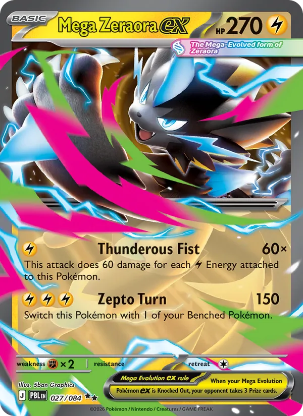 Mega Zeraora EX (PBL 027/84)