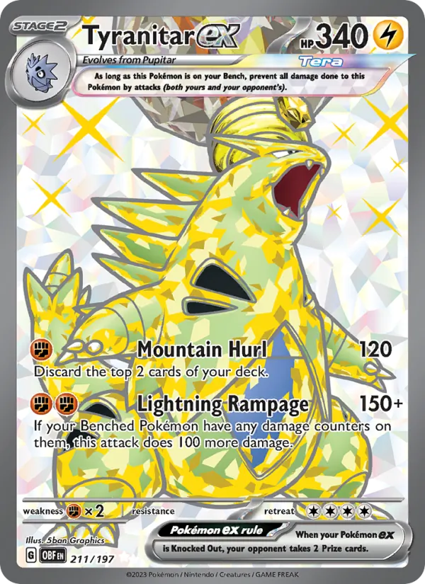 Tyranitar EX (OBF 211/197)