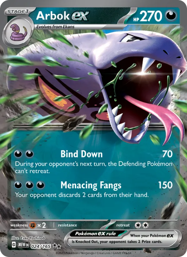 Arbok EX (MEW 024/165)