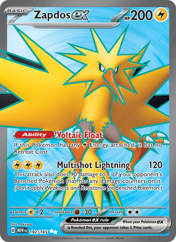 Zapdos EX (MEW 192/165)