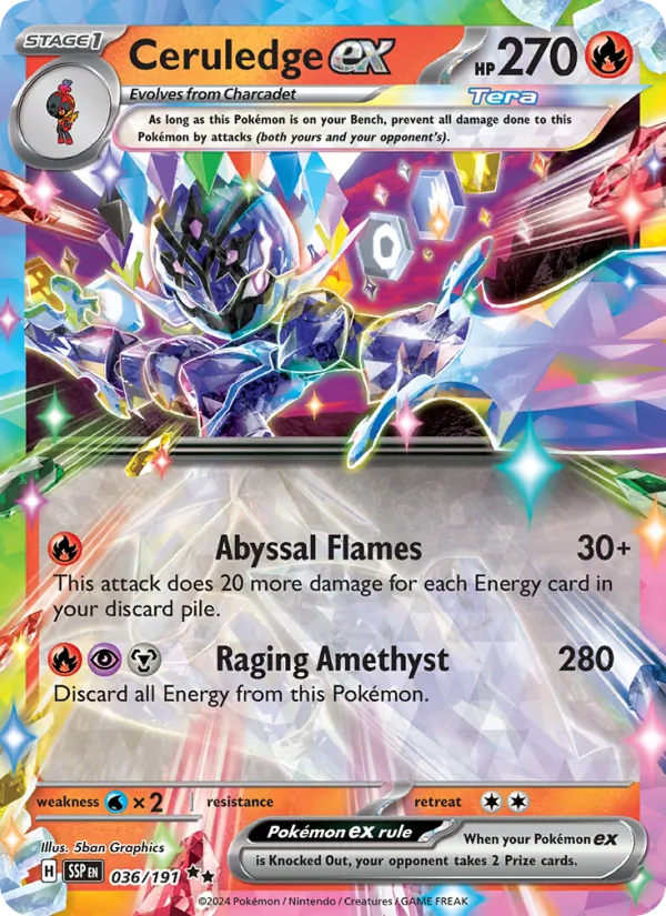 Ceruledge EX (SSP 036/191)