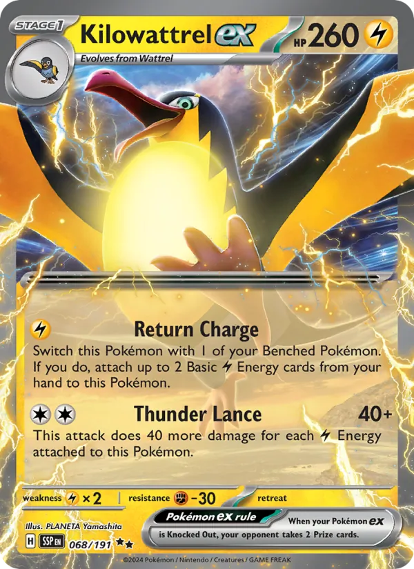 Kilowattrel EX (SSP 068/191)
