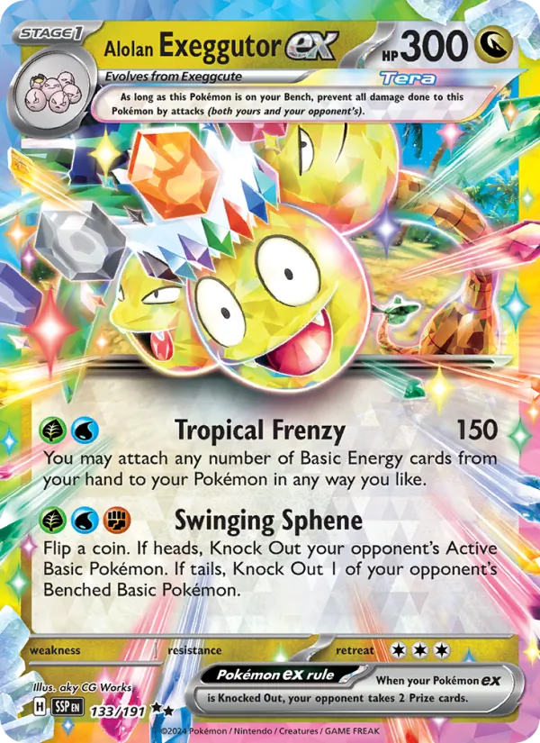 Alolan Exeggutor EX (SSP 133/191)