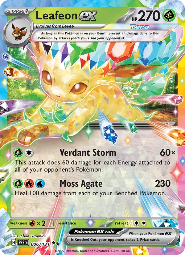 Leafeon EX (PRE 006/131)