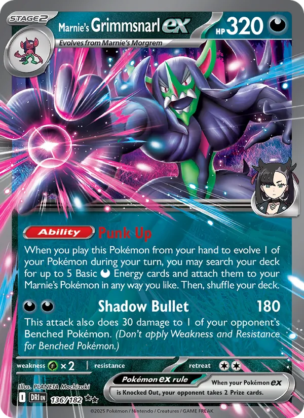 Marnie's Grimmsnarl EX (DRI 136/182)