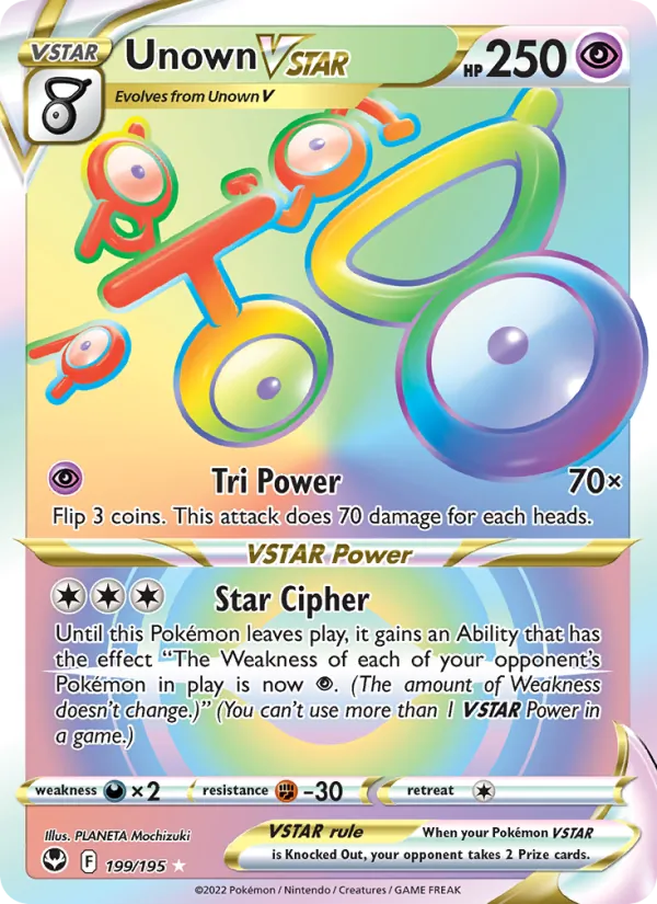 Unown VSTAR (SIT 199/195)