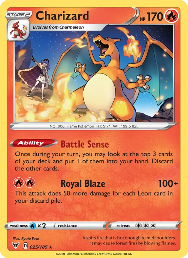 Charizard (VIV 25/185) - Reverse Holo