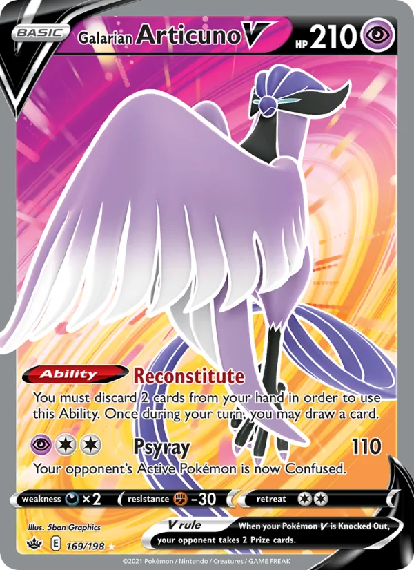 Galarian Articuno V (CRE 169/198)