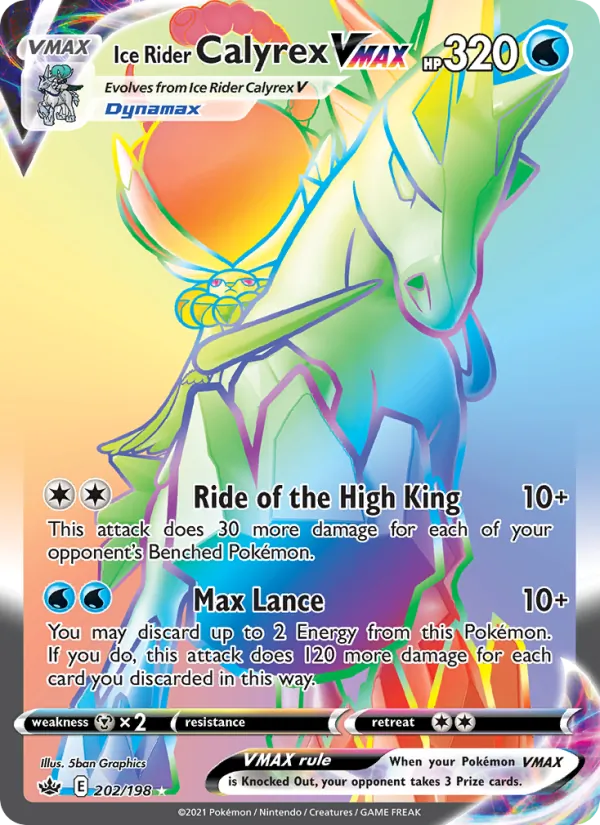 Ice Rider Calyrex VMAX (CRE 202/198)