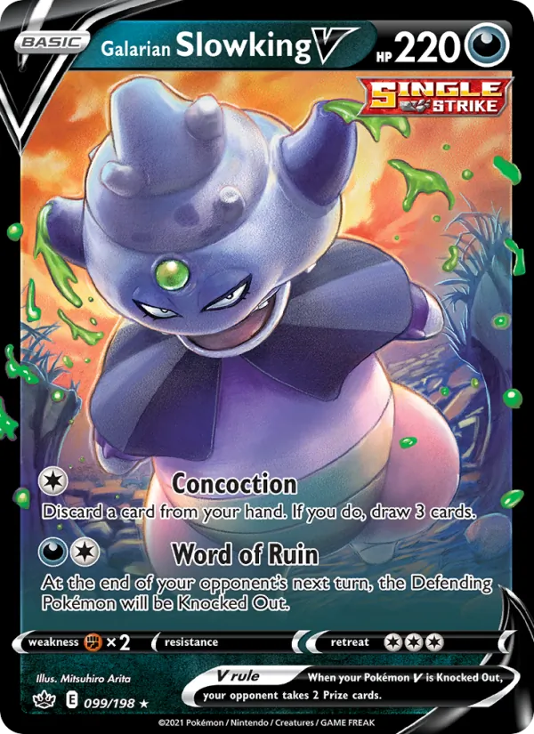 Galarian Slowking V (CRE 99/198)