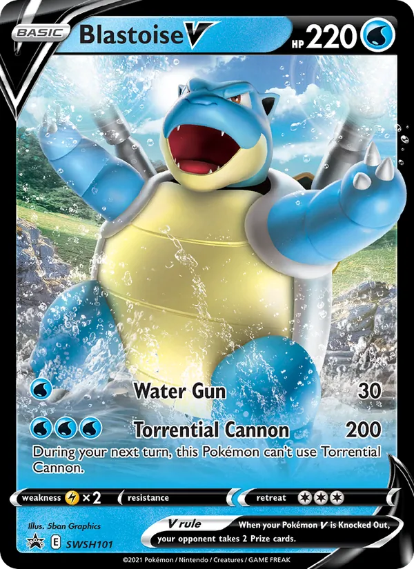 Blastoise V (SWSHP SWSH101/307)
