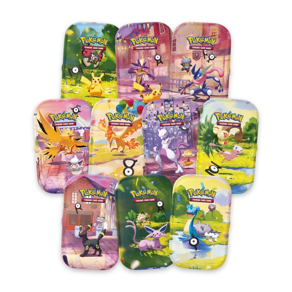 30th Celebration Mini Tins: alle tien designs