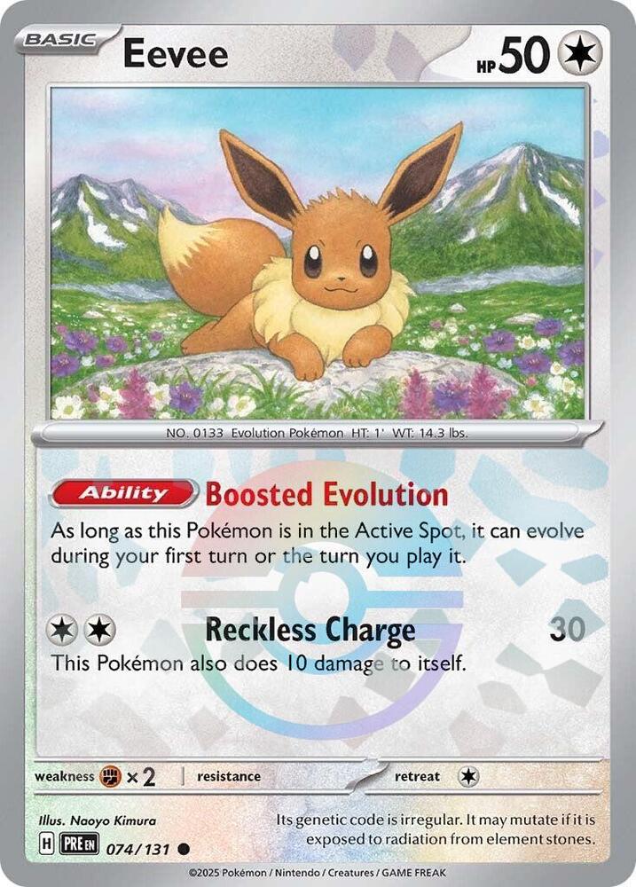 Eevee (PRE 074/131) - Poké Ball Reverse Holo