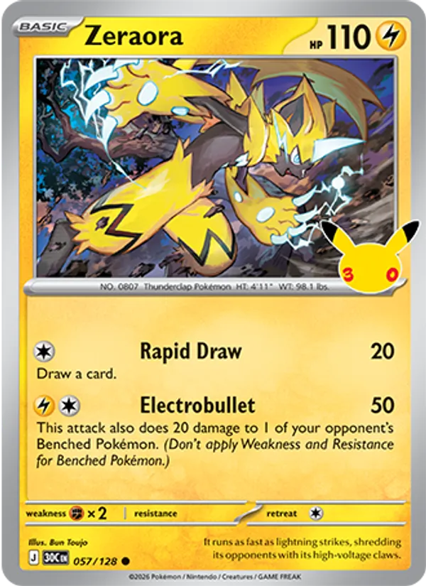 Zeraora (30C 057/128)