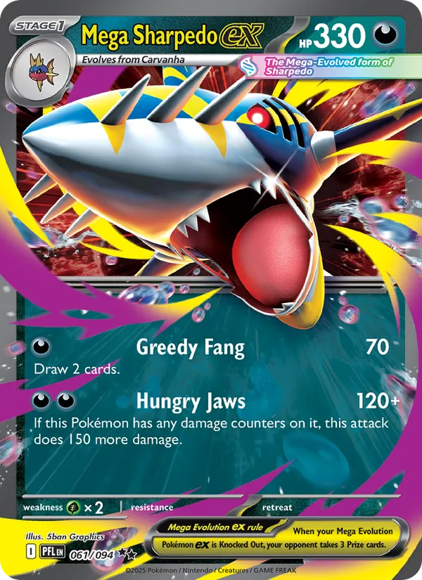 Mega Sharpedo EX (PFL 061/94)