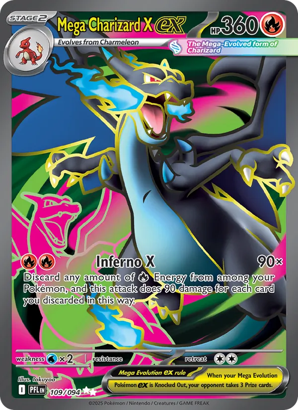 Mega Charizard X EX (PFL 109/94)