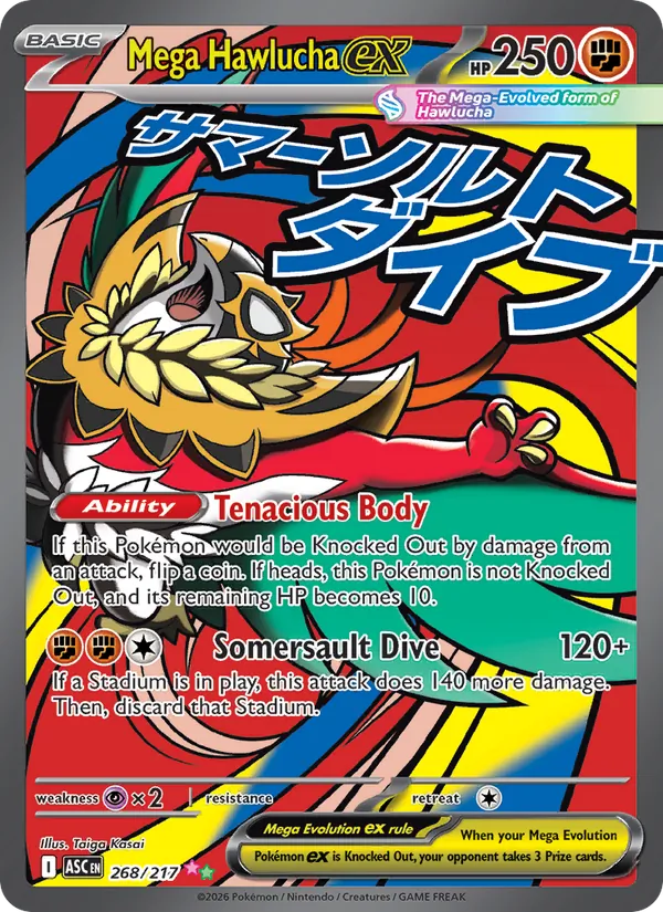Mega Hawlucha EX (ASC 268/217)