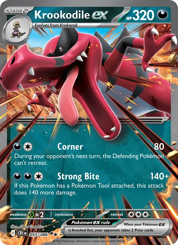 Krookodile EX (CRI 055/86)
