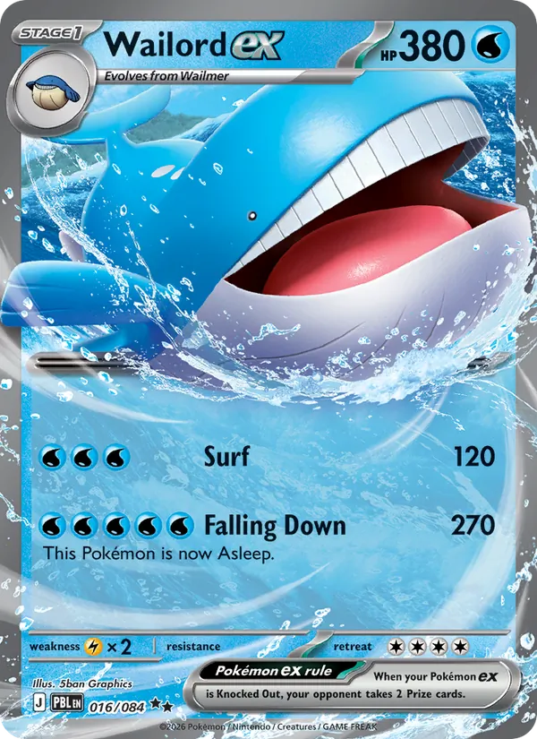 Wailord EX (PBL 016/84)