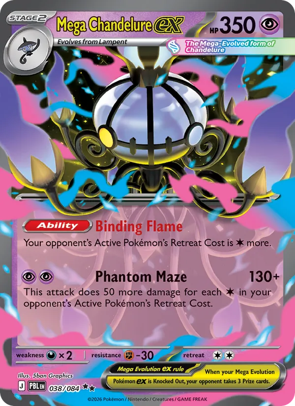 Mega Chandelure EX (PBL 038/84)