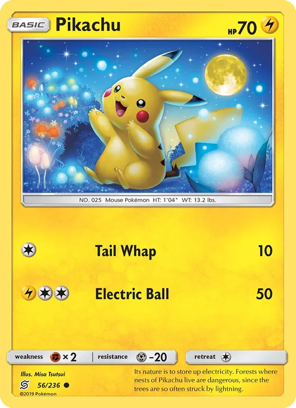 Pikachu (UNM 56/236) - Reverse Holo