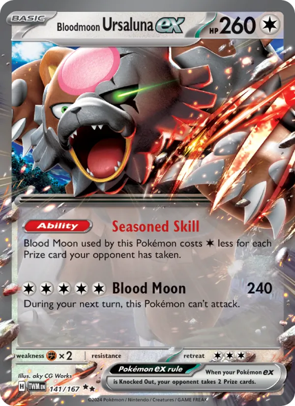 Bloodmoon Ursaluna EX (TWM 141/167)