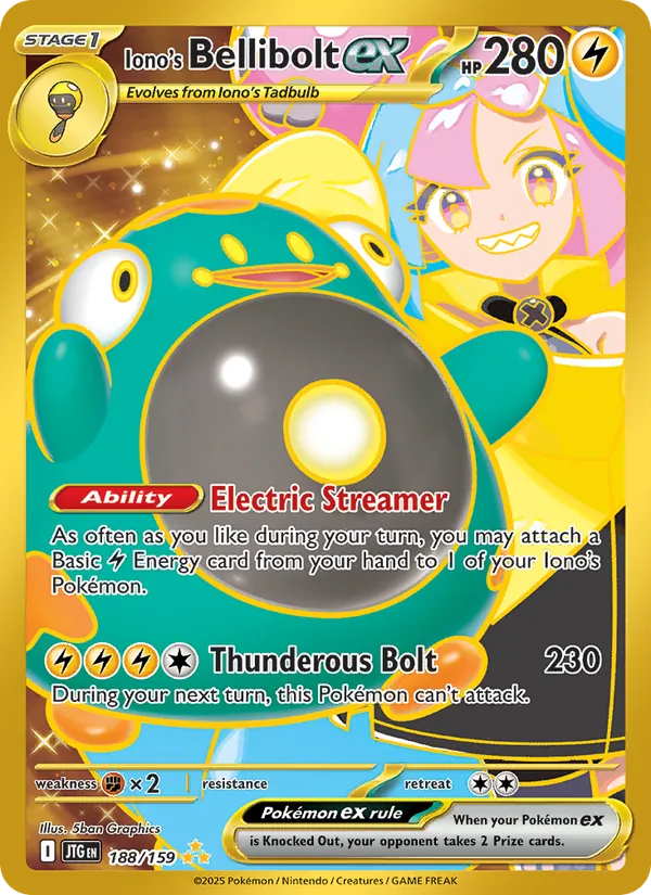 Iono's Bellibolt EX (JTG 188/159)