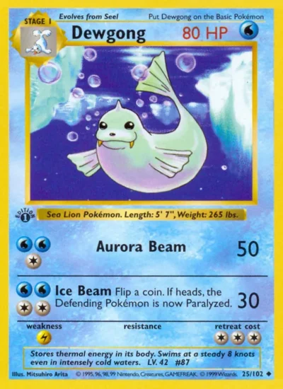 Dewgong (Base Set 25)