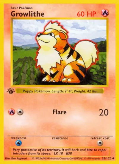 Growlithe (Base Set 28)