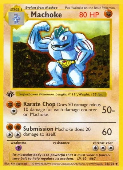 Machoke (Base Set 34)
