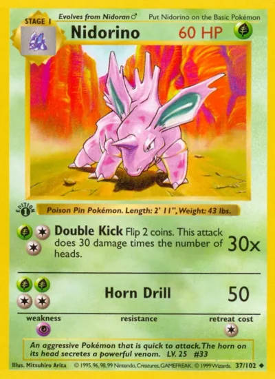 Nidorino (Base Set 37)