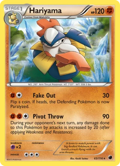 Hariyama (Plasma Freeze 63)