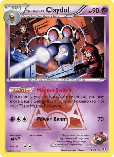 Team Magma's Claydol (Double Crisis 11)