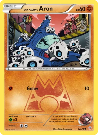 Team Magma's Aron (Double Crisis 12)