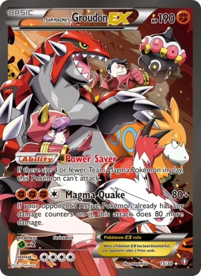 Team Magma's Groudon EX (Double Crisis 15)