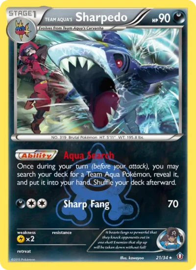 Team Aqua's Sharpedo (Double Crisis 21)