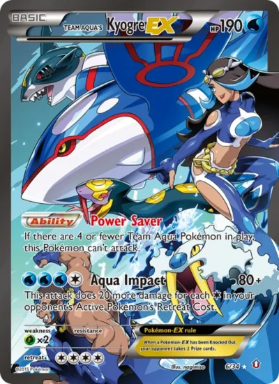 Team Aqua's Kyogre EX (Double Crisis 6)