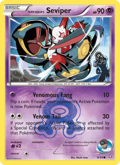 Team Aqua's Seviper (Double Crisis 9)