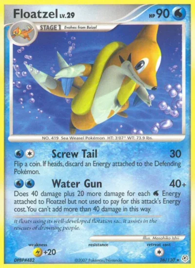 Floatzel (Diamond & Pearl 26)