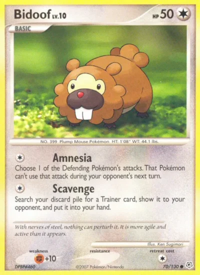 Bidoof (Diamond & Pearl 70)