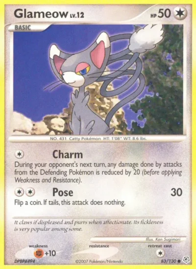 Glameow (Diamond & Pearl 83)